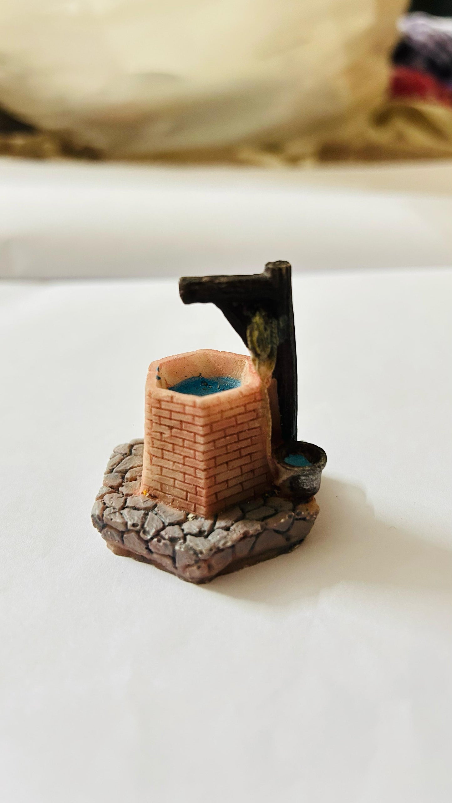 Miniature Antique Brick-Lined Well – A Touch of Rustic Charm