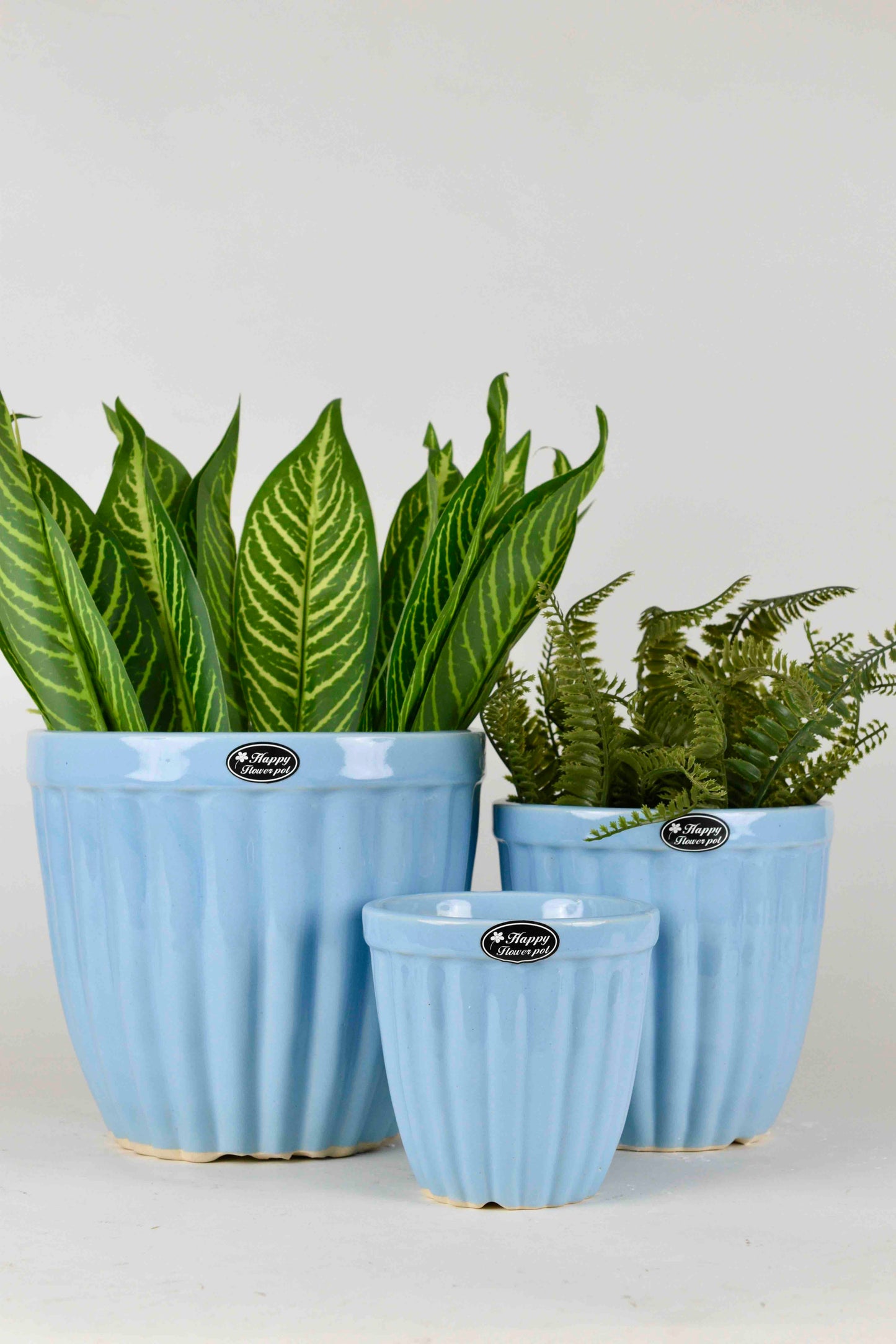 Set of 3 Brown Planters