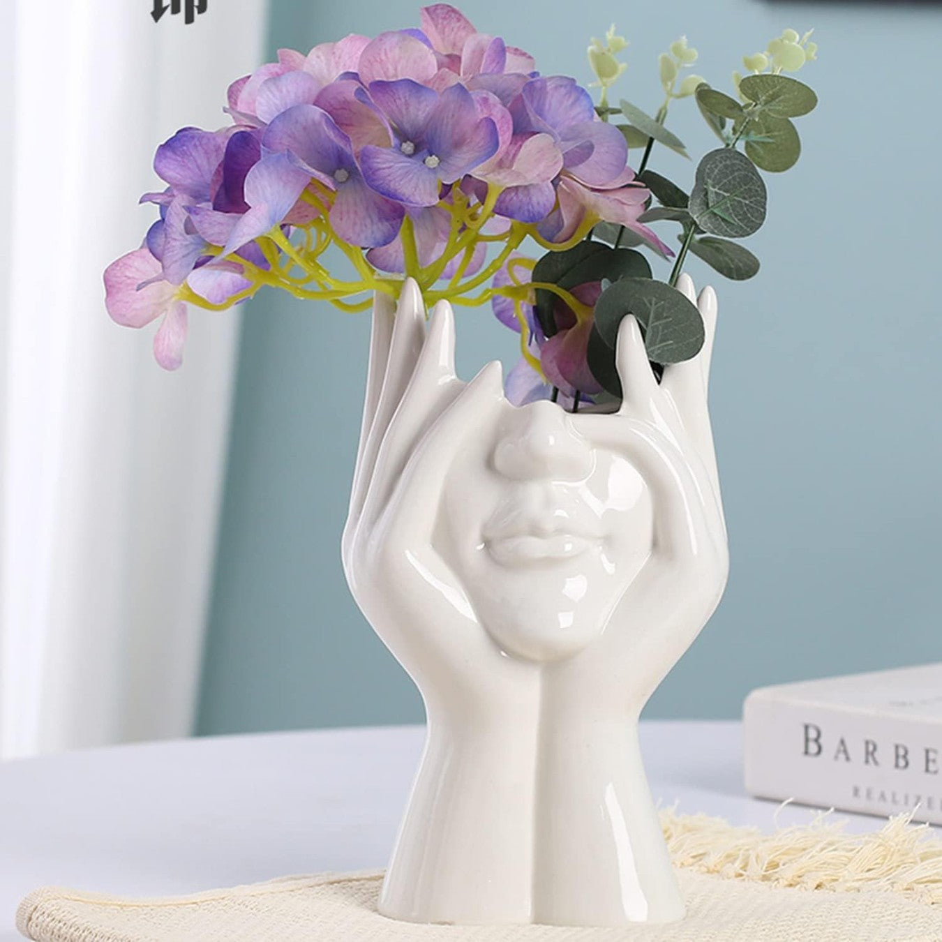 Elegant Female Face Vase