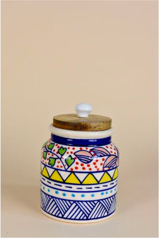 Colorful Airtight Pickle Jar – 4" Dia, 5.5" Tall